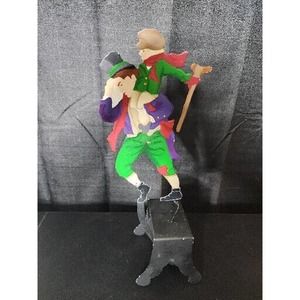Vtg DEPT 56 Tic Toc Rocker Scrooge Bob Cratchit Tiny Tim HANDPAINTED RETIRED